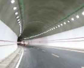 Luces LED para túneles